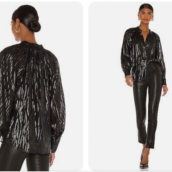 Rebecca Taylor  long sleeve silk blouses size 4 - Picture 3 of 9